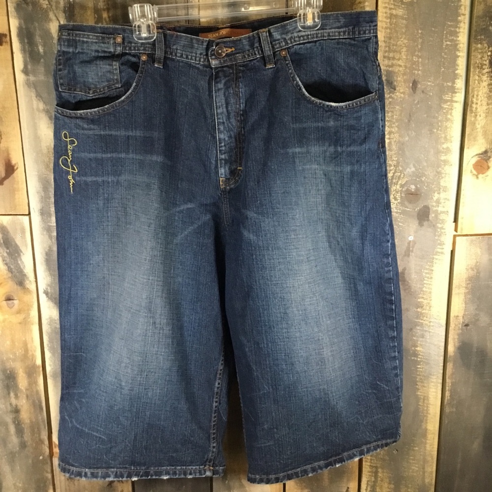 Sean John baggy denim shorts men’s waist size 40
